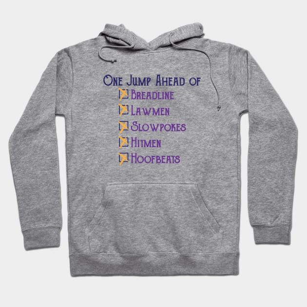 One Jump Ahead Hoodie by OffBookDesigns